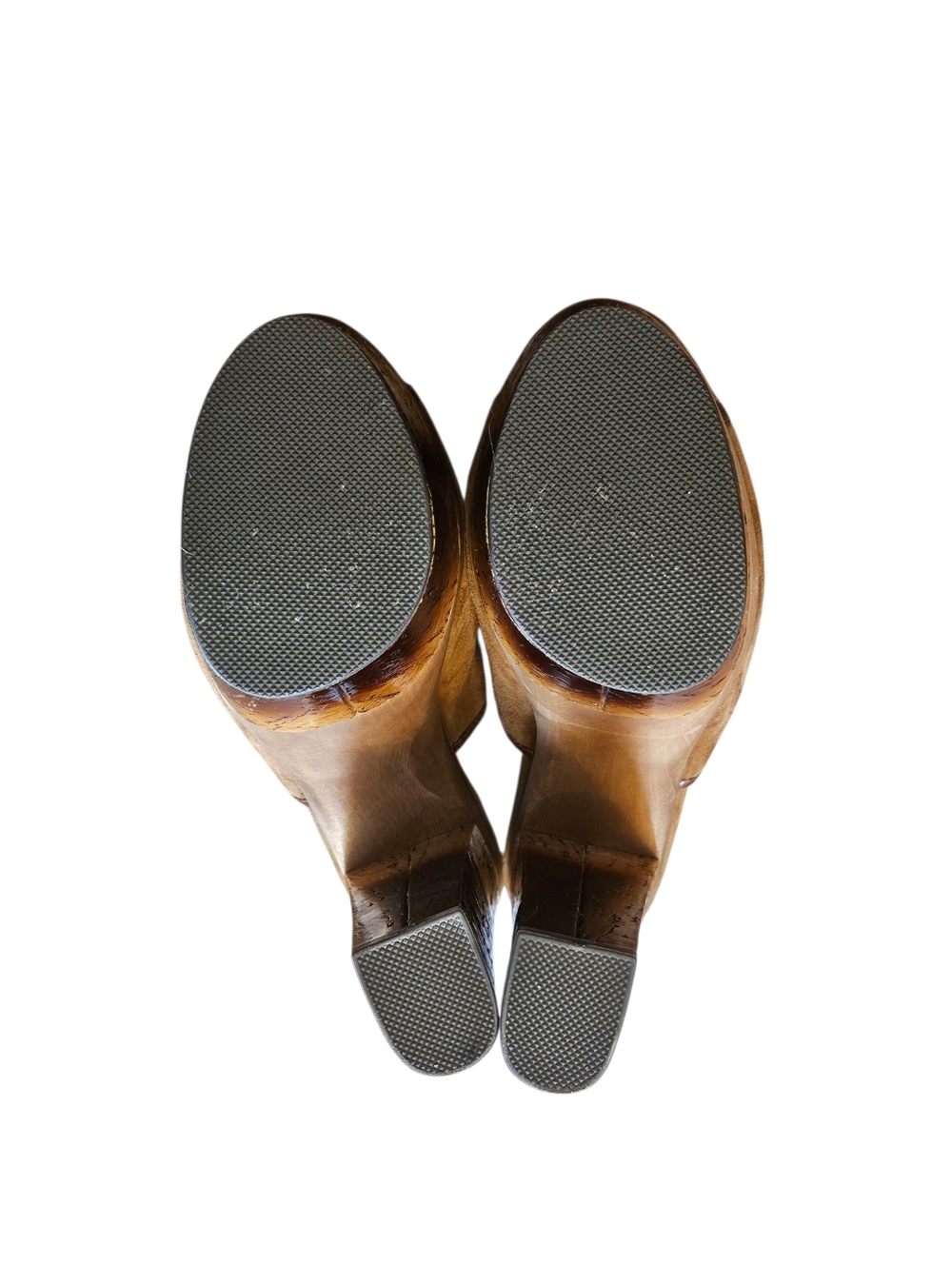 Rachel Zoe Eddie Kid Suede And Patent Lea Platform in Toasted Caramel Brown - Picture 7 of 8
